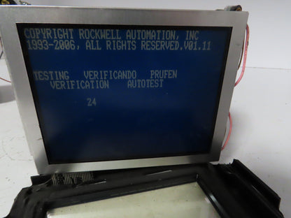 Allen Bradley 2711-T6C**** PanelView 600 Touch Screen PLC HMI Broken Covers