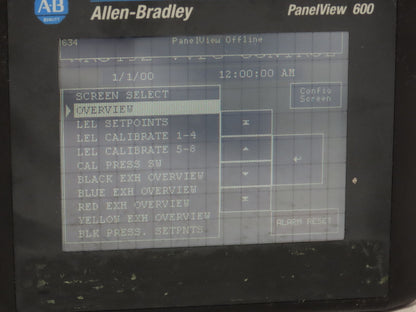 Allen Bradley 2711-T6C15L1 PanelView 600 Touch Screen PLC HMI *READ*