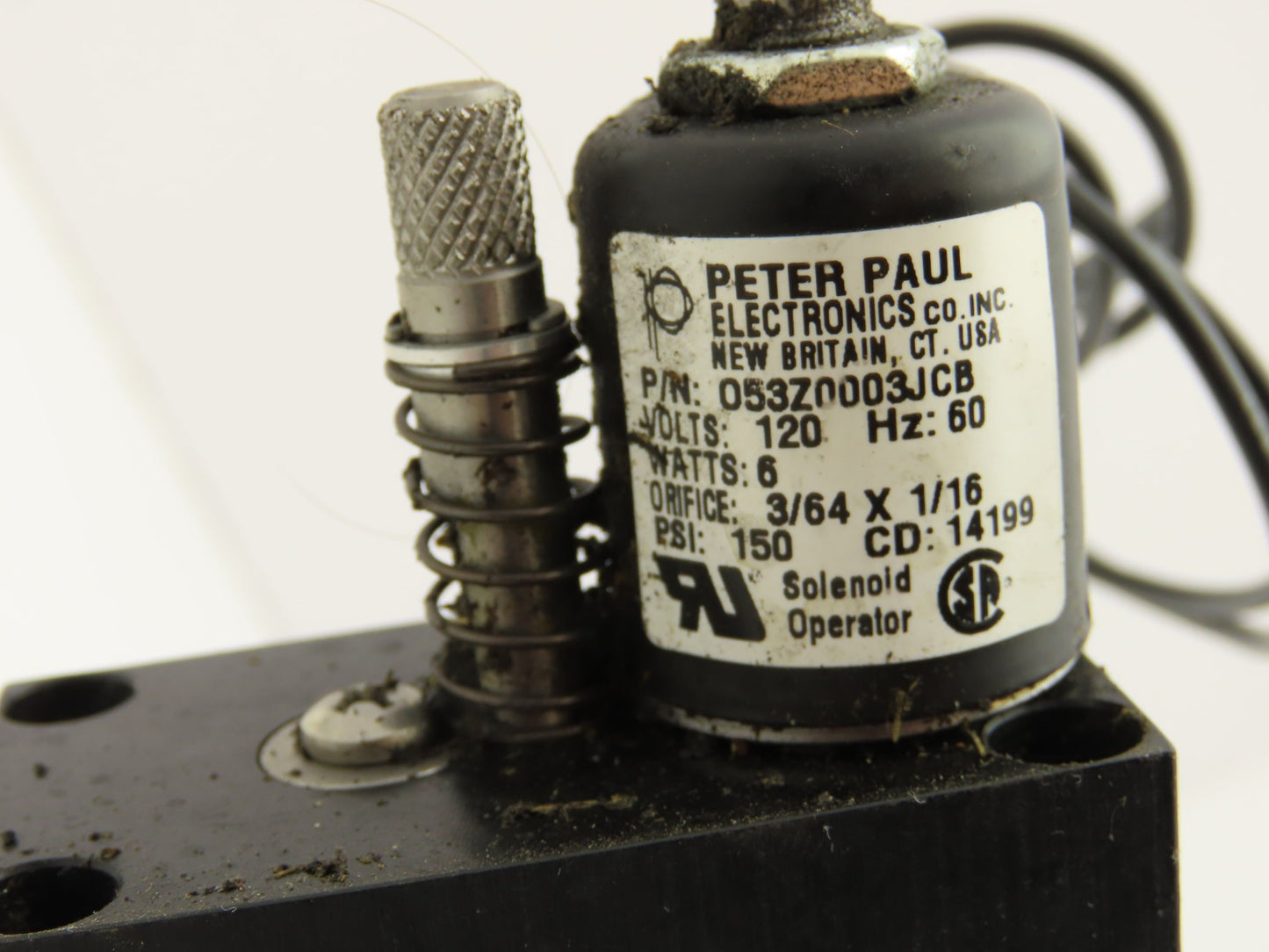 Fabco-Air 12-CCB-MO4-120/60 Pancake Line Directional Solenoid Valve 120V 1/2"npt