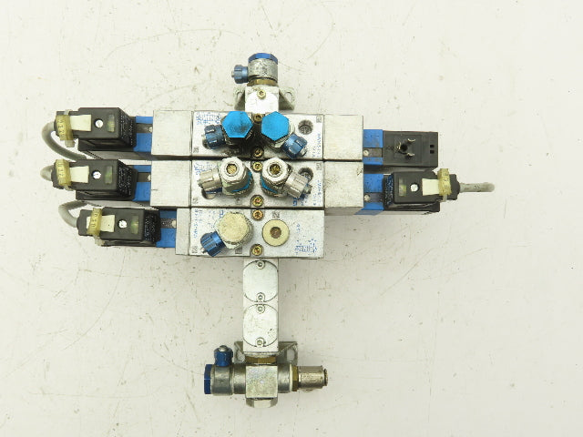 Festo JMVH-5-1/4 B Pneumatic Solenoid Valve 24VDC 6-Station Manifold PAL-1/4-6