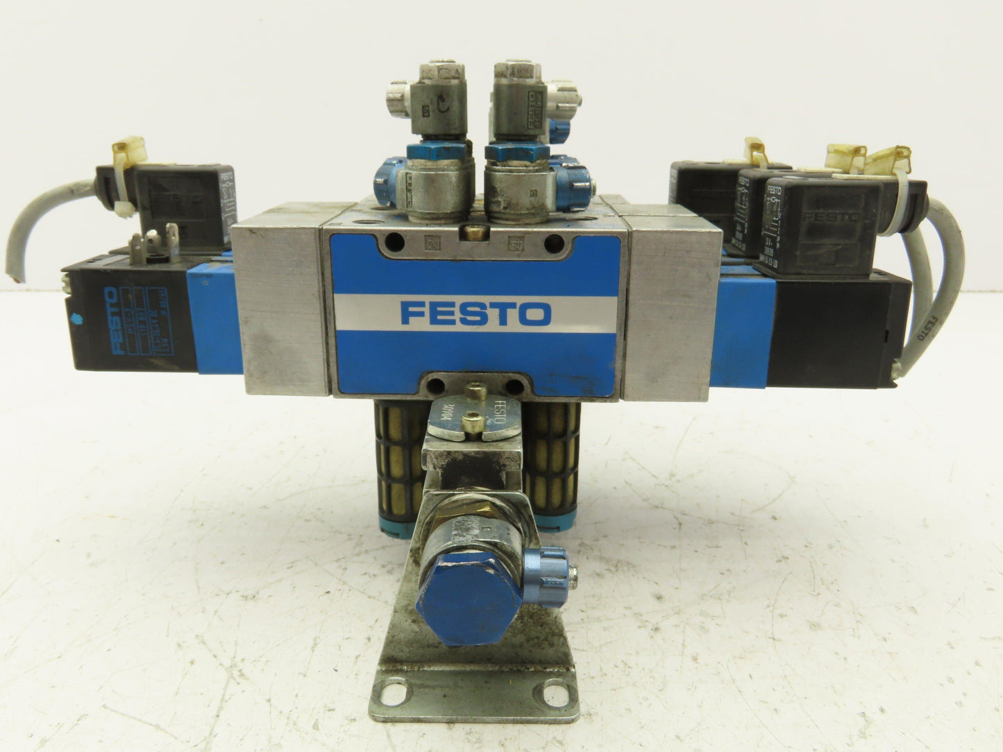 Festo JMVH-5-1/4 B Pneumatic Solenoid Valve 24VDC 6-Station Manifold PAL-1/4-6