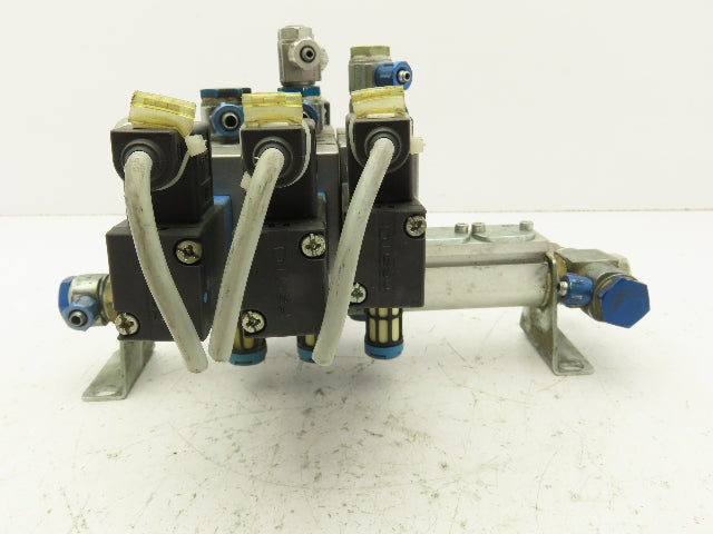 Festo JMVH-5-1/4 B Pneumatic Solenoid Valve 24VDC 6-Station Manifold PAL-1/4-6
