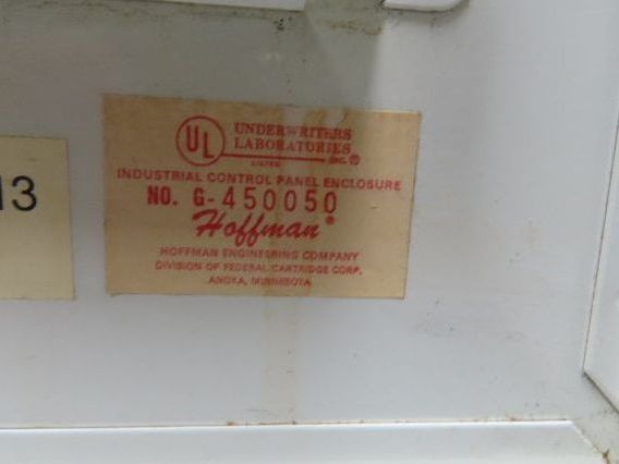 Hoffman A363008LP Electrical Enclosure Control Panel 36x30x8" Backplate