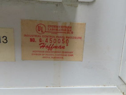 Hoffman A363008LP Electrical Enclosure Control Panel 36x30x8" Backplate
