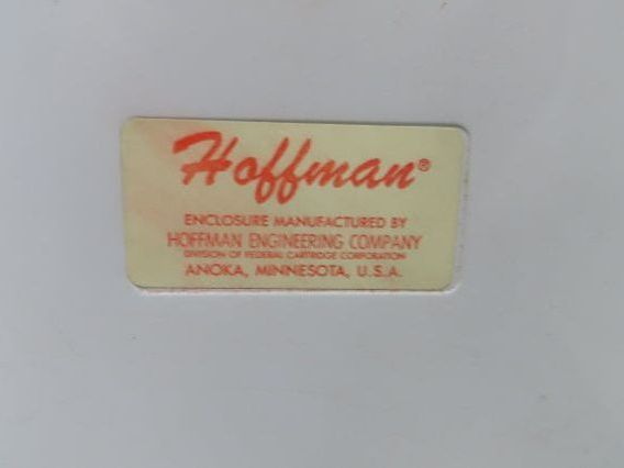 Hoffman A363008LP Electrical Enclosure Control Panel 36x30x8" Backplate