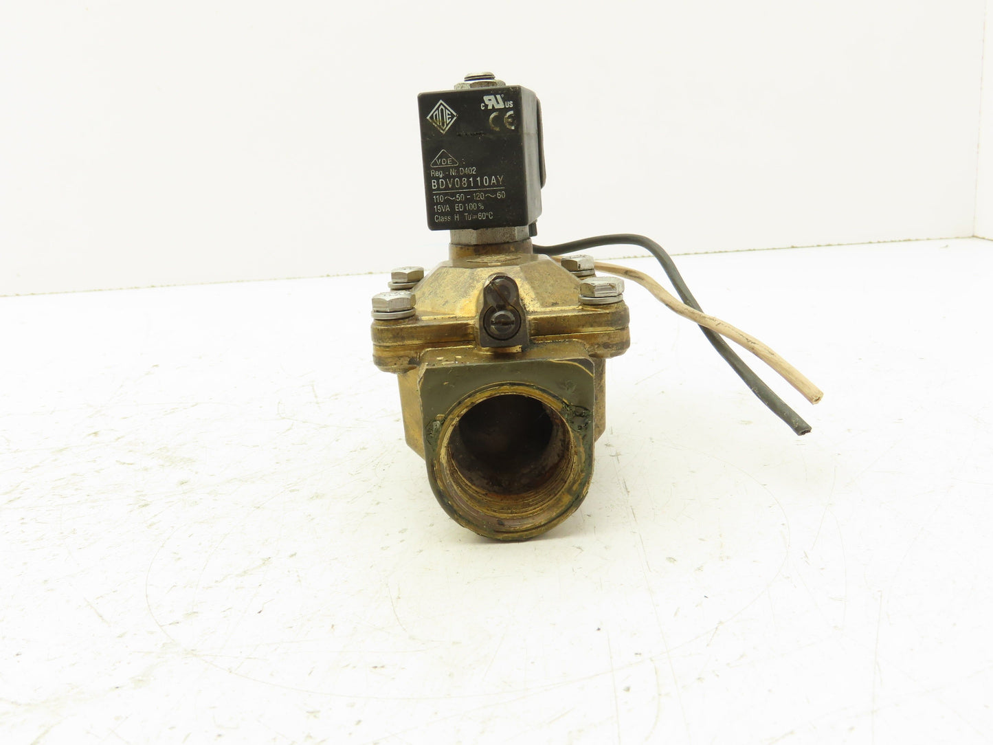 Granzow 21WN6KB250MR Brass Solenoid Valve 2-Way 1" NPT 120V Normally Closed