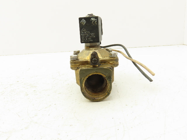 Granzow 21WN6KB250MR Brass Solenoid Valve 2-Way 1" NPT 120V Normally Closed