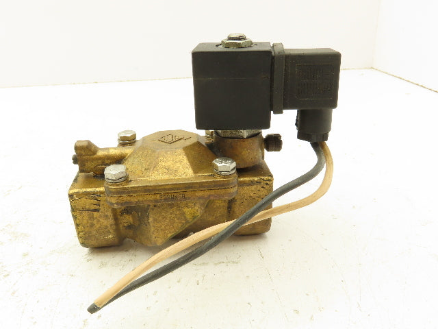 Granzow 21WN6KB250MR Brass Solenoid Valve 2-Way 1" NPT 120V Normally Closed