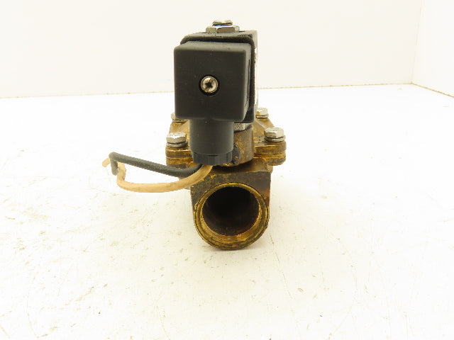 Granzow 21WN6KB250MR Brass Solenoid Valve 2-Way 1" NPT 120V Normally Closed