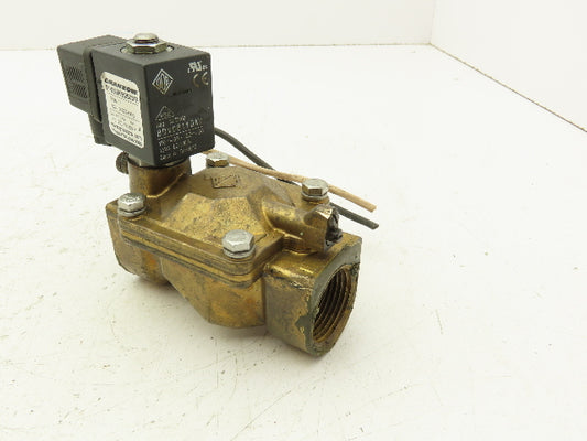 Granzow 21WN6KB250MR Brass Solenoid Valve 2-Way 1" NPT 120V Normally Closed