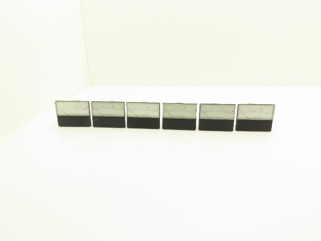 Modutec RT3S/R3S DC Gauge 0-3 Amp 3-5/8" x 2-3/4" Lot of 6