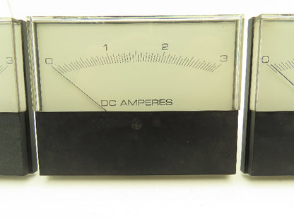 Modutec RT4S DC Gauge 0-3 Amp 5x4" Lot of 6