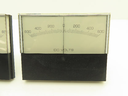 Modutec RT4S DC Gauge -600-0+600V Amp 5x4" Lot of 3