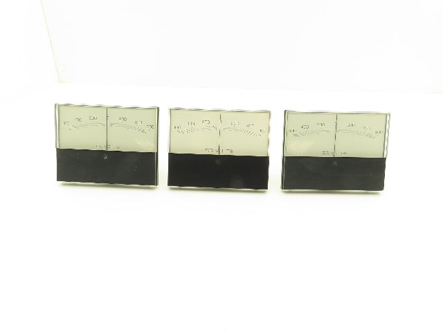 Modutec RT4S DC Gauge -600-0+600V Amp 5x4" Lot of 3