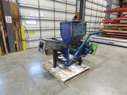 Portable Screw Auger Dry Bulk Feed Hopper Manual Push Cart 115/230V 1PH