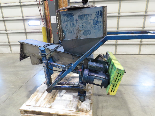 Portable Screw Auger Dry Bulk Feed Hopper Manual Push Cart 115/230V 1PH