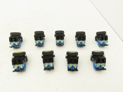 Fuji Electric Yellow Push Button 30mm 250V 6A Lot of 9