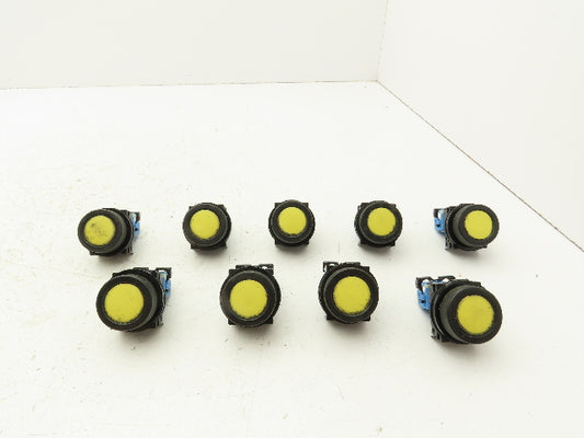 Fuji Electric Yellow Push Button 30mm 250V 6A Lot of 9