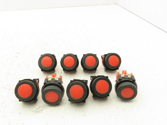 Fuji Electric Red Push Button 30mm 250V 6A Lot of 9