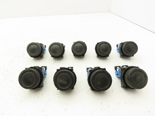 Fuji Electric Black Push Button 30mm 250V 6A Lot of 9