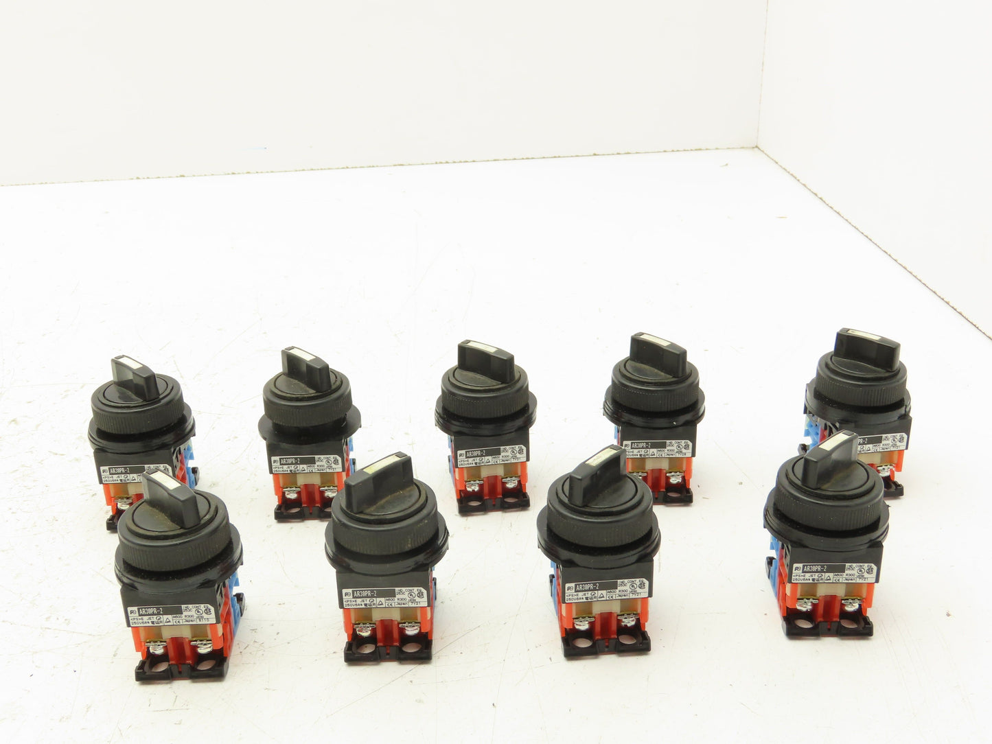 Fuji Electric 2-Position Switch 30mm 250V 6A Lot of 9