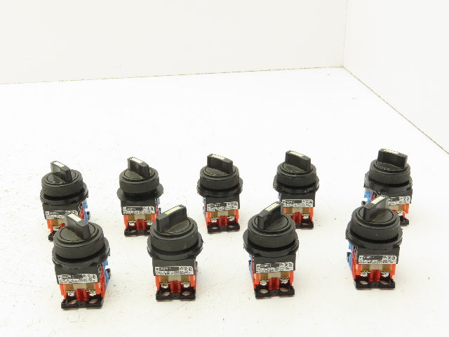 Fuji Electric 2-Position Switch 30mm 250V 6A Lot of 9