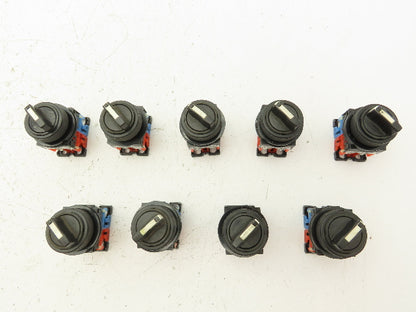 Fuji Electric 2-Position Switch 30mm 250V 6A Lot of 9