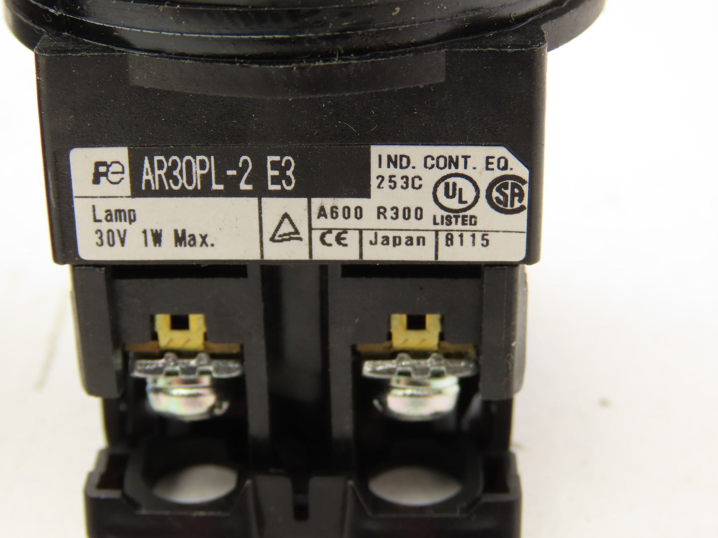 Fuji Electric Red Illuminated 2-Position Switch 30mm 600V 10A 30v Bulb Lot of 4