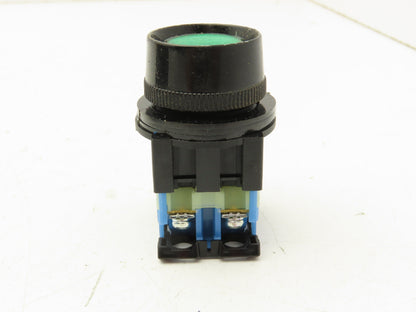 Fuji Electric Green Illuminated Push Button 30mm 600V 10A 30v Bulb Lot of 7