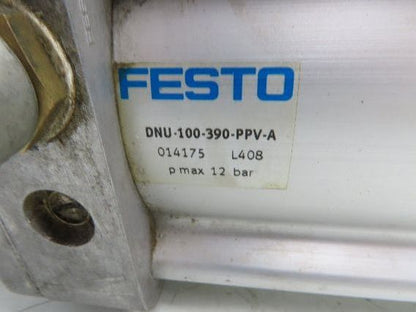 Festo DNU-100-390-PPV-A Pneumatic Air Cylinder 100mm Bore 390mm Stroke Clevis Mt