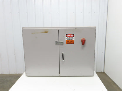 E-Box DW304210N12 Electrical Enclosure Wall Mount Dual Door 30x42x10" 40A Switch