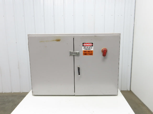 E-Box DW304210N12 Electrical Enclosure Wall Mount Dual Door 30x42x10" 40A Switch