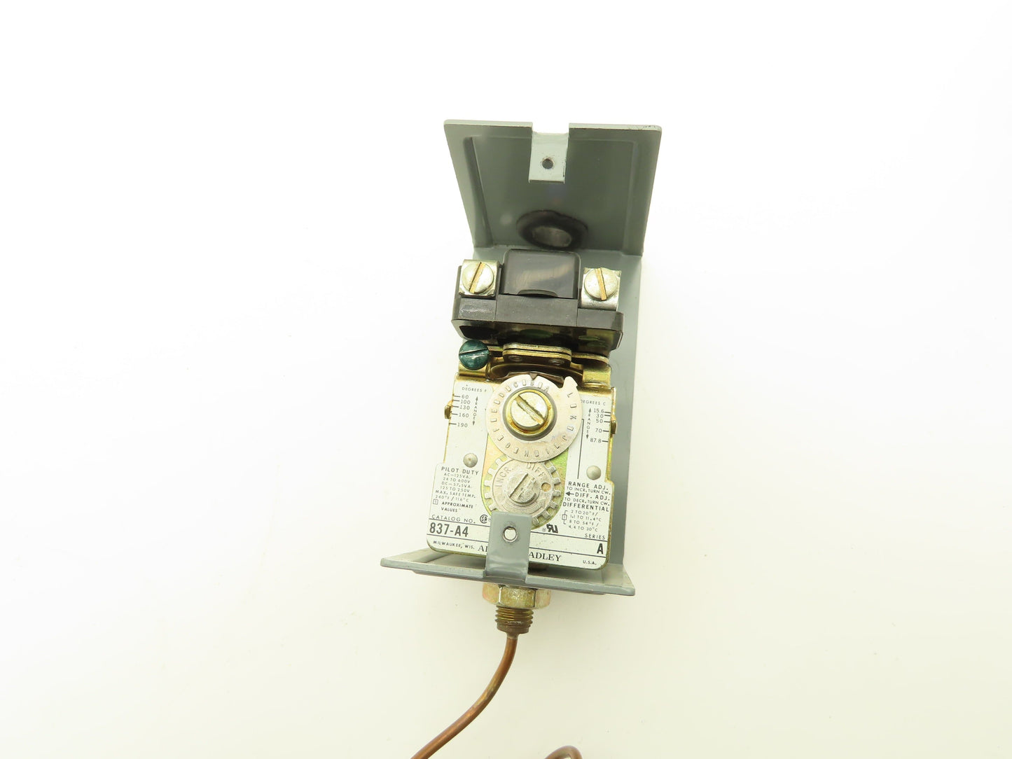 Allen Bradley Bulletin 837-A4 Temperature Control Switch 60-190F AC/DC Lot of 3