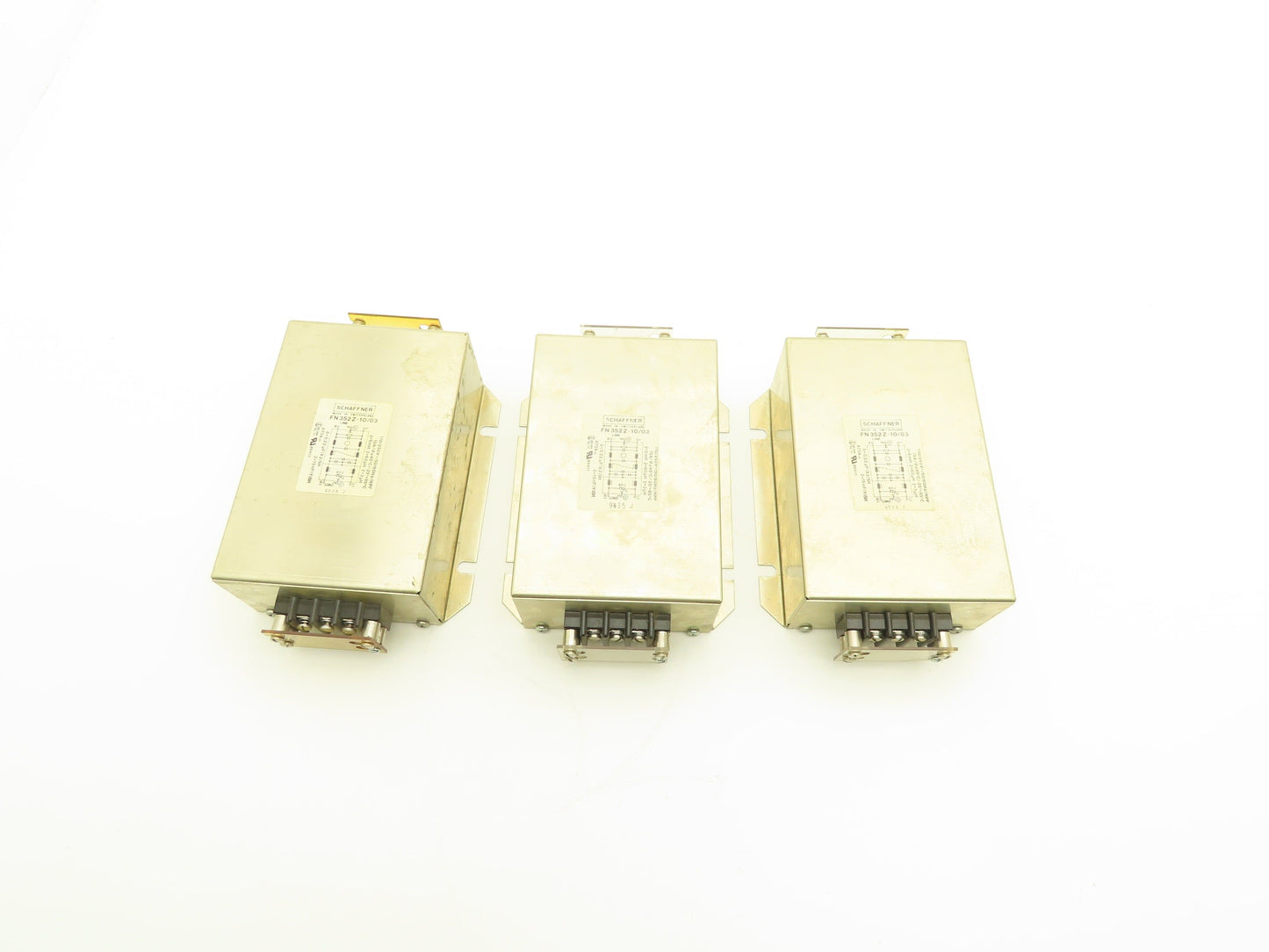 Schaffner FN352Z-10/03 Surge Suppressor 110/250VAC 50/60Hz 10A Lot of 3