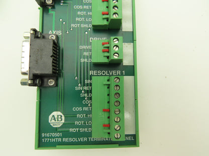 Allen Bradley 1771HTR Resolver Termination Panel Lot of 9