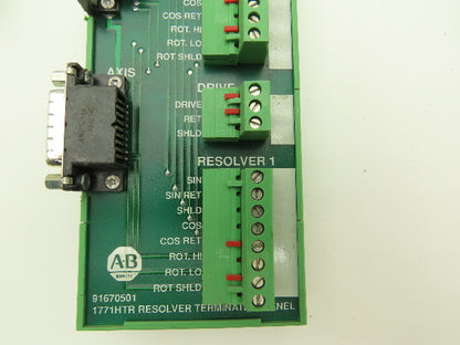 Allen Bradley 1771HTR Resolver Termination Panel Lot of 9