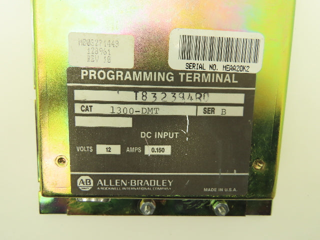 Allen Bradley 1300-DMT Programming Terminal Series B Rev 10 Lot of 5