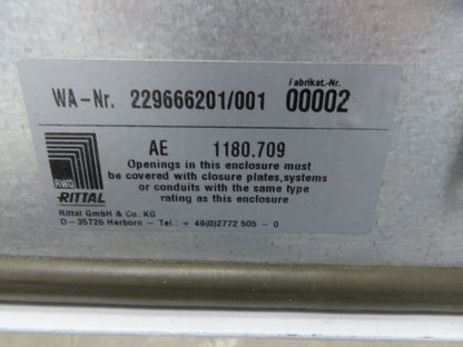 Rittal AE1180.709 Electrical Enclosure 1000x800x280mm NEMA 12 Backplate