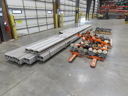 Knight RAD7500 1/2 Ton Aluminum Bridge Crane Suspension Rail System 100' Runway