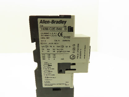 Allen Bradley 140MC2EB40 190EMNZ242CB40X Manual Motor Starter Contactor Lot of 2
