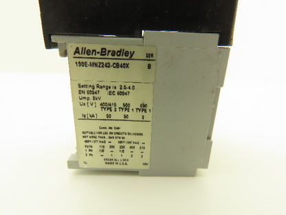 Allen Bradley 140MC2EB40 190EMNZ242CB40X Manual Motor Starter Contactor Lot of 2