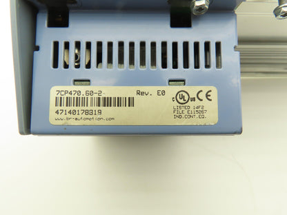 B&R Automation 7CP470.60-2 CPU Module 24VDC Rev E0 Rail