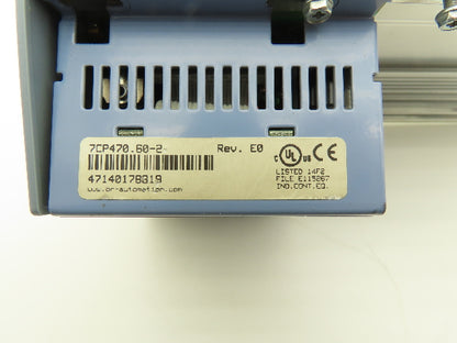 B&R Automation 7CP470.60-2 CPU Module 24VDC Rev E0 Rail
