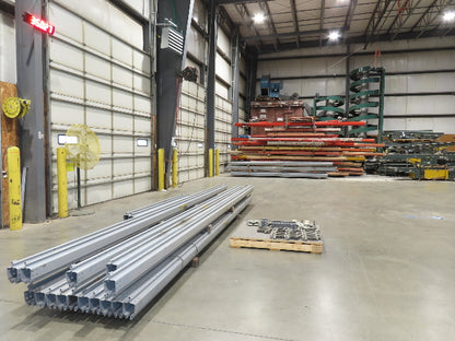 Zimmerman ZRS2 1/2 Ton Overhead Bridge Crane Suspension Rail System 164' Runway