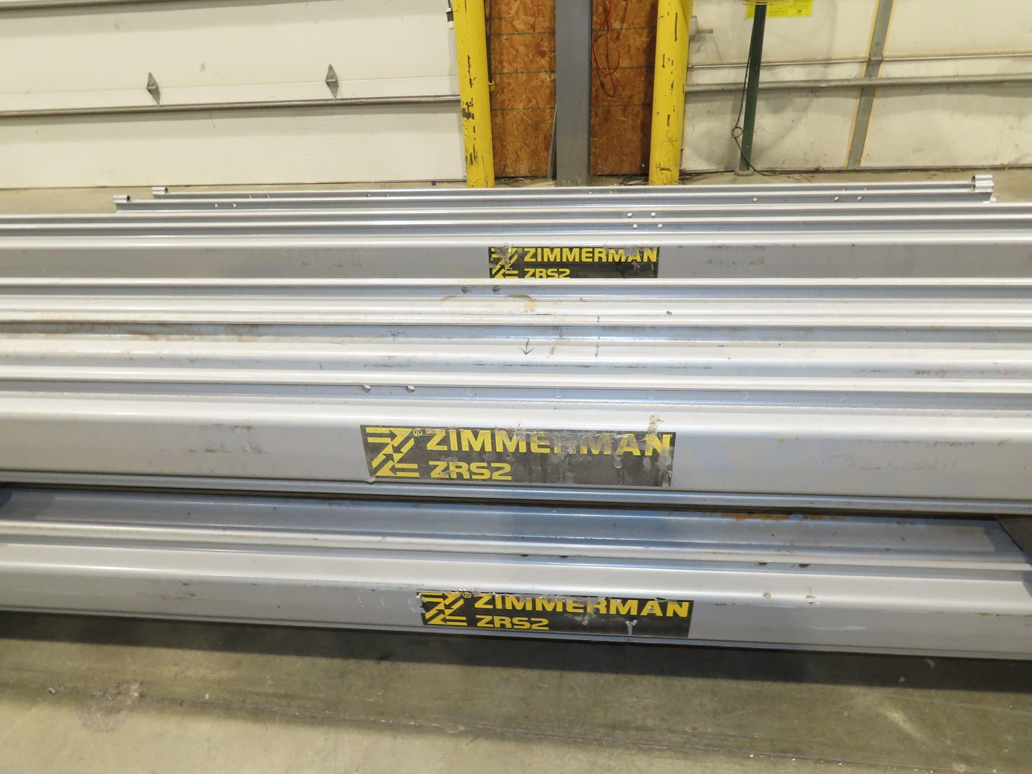 Zimmerman ZRS2 1/2 Ton Overhead Bridge Crane Suspension Rail System 164' Runway