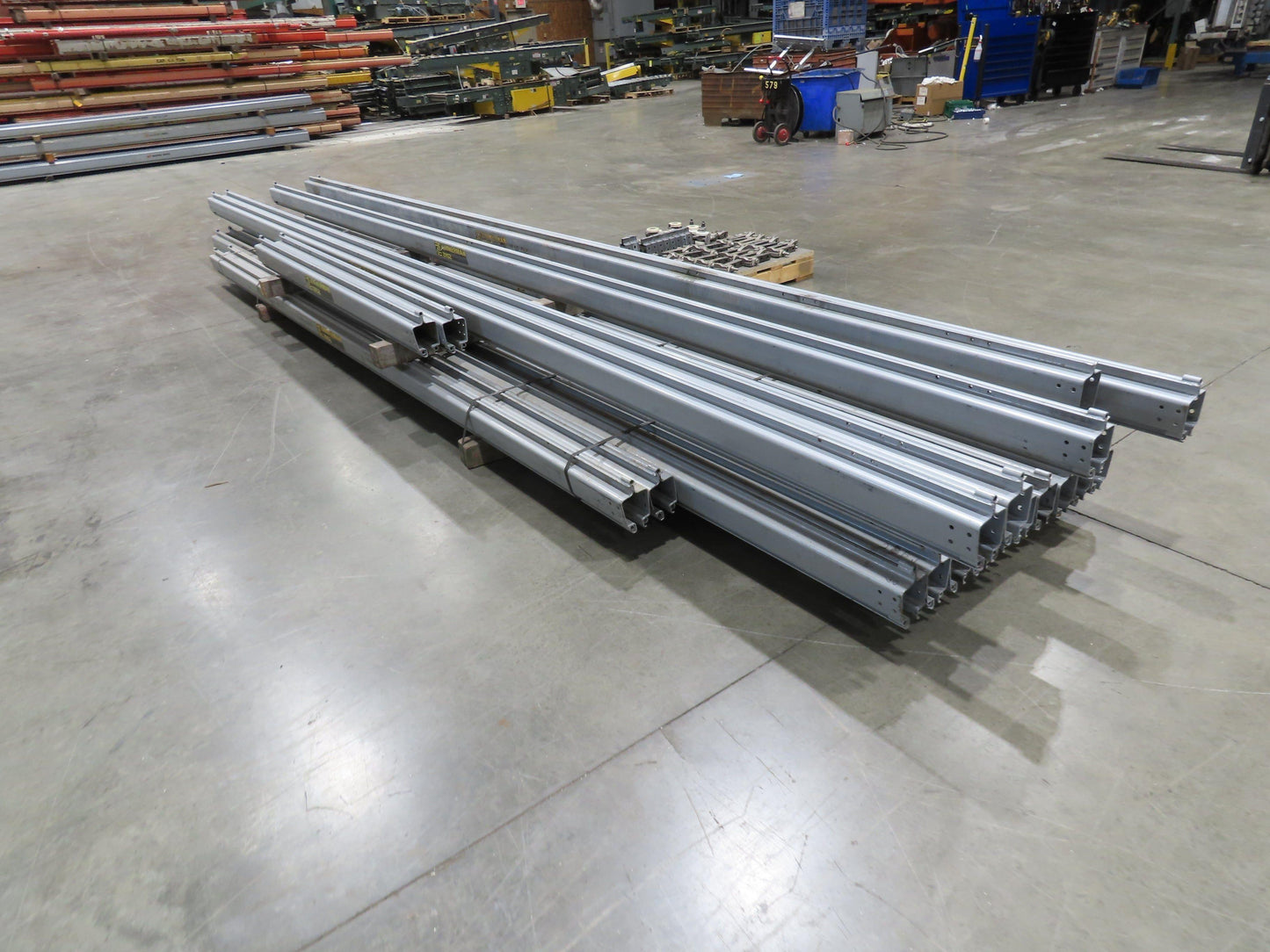 Zimmerman ZRS2 1/2 Ton Overhead Bridge Crane Suspension Rail System 164' Runway