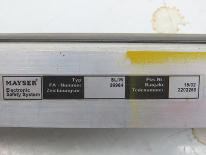 Mayser 26964 SL/W Black Safety Edge Bumper Sensor 61" Long