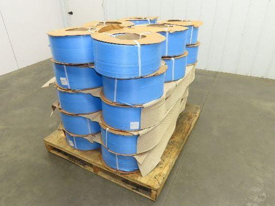 Dynaric PB2160-8BL Poly Strapping Blue Plastic Banding 7/32" W 6.5" x 8" Core