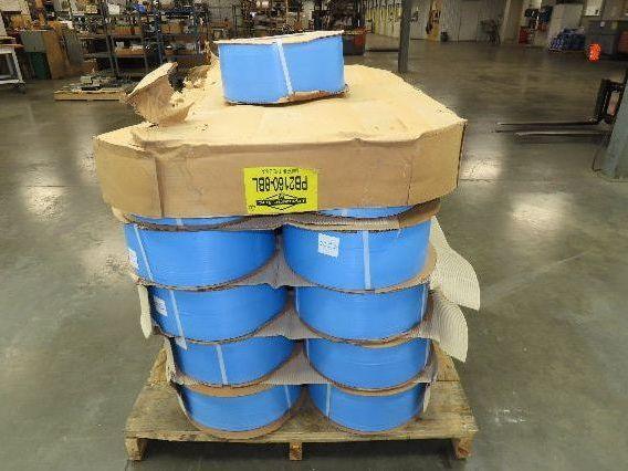 Dynaric PB2160-8BL Poly Strapping Blue Plastic Banding 7/32" W 6.5" x 8" Core