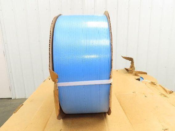 Dynaric PB2160-8BL Poly Strapping Blue Plastic Banding 7/32" W 6.5" x 8" Core